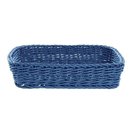 Hubert blue wicker basket - hubert®,