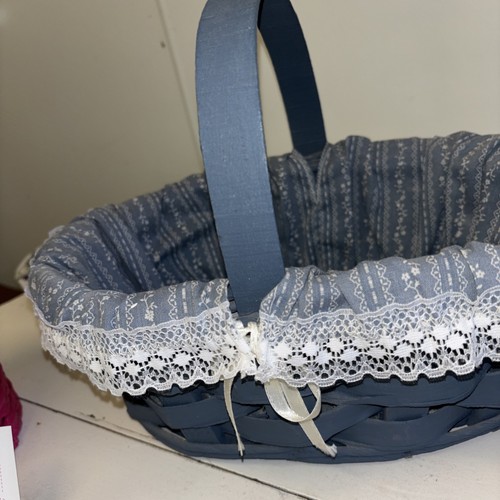 Basket blue with liner - basket,