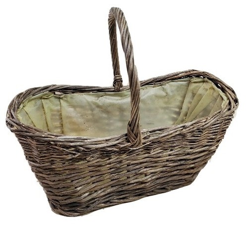 Wicker basket brown 4x9 - basket,