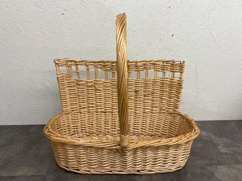 Wicker basket with handle - wicker,