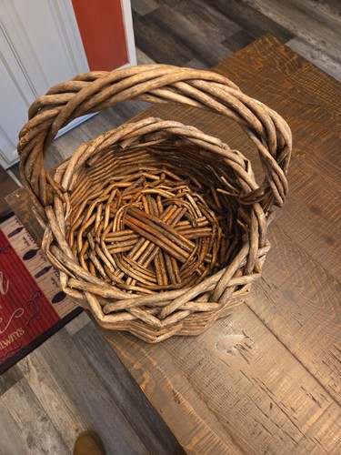 Wicker basket used - wicker, but