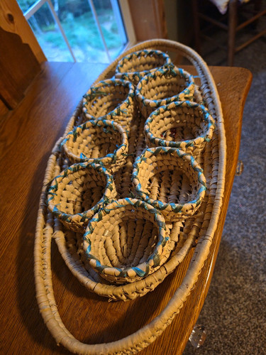 Wicker oval basket set - oval,