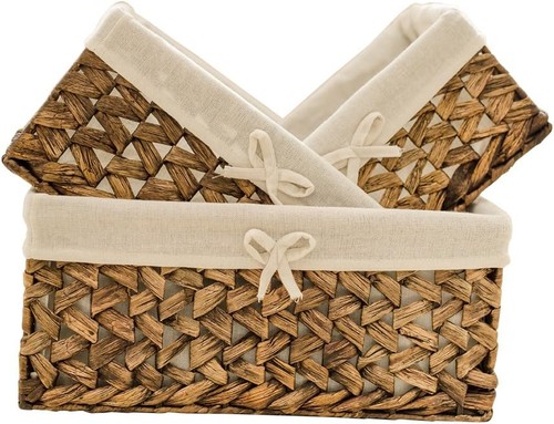 Wicker basket set with - wicker,