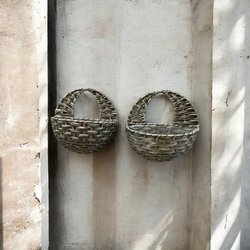 Set gray washed - of, wicker
