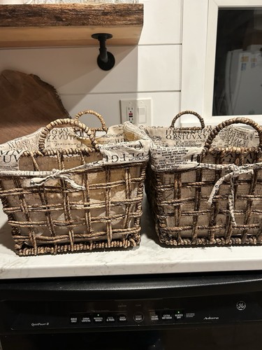Rectangle wicker storage - 2,