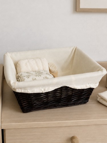 Dark square wicker - dark,